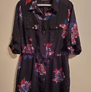 DEX floral print dress